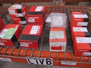 LOT TO INCLUDE: LARGE QUANTITY OF HILTI ANCHORS, EPOXY ADHESIVES, CONCRETE ADHESIVES, (5) HELICOIL MASTER THREAD REPAIR KITS. LOADING & HANDLING FEE $15-4211